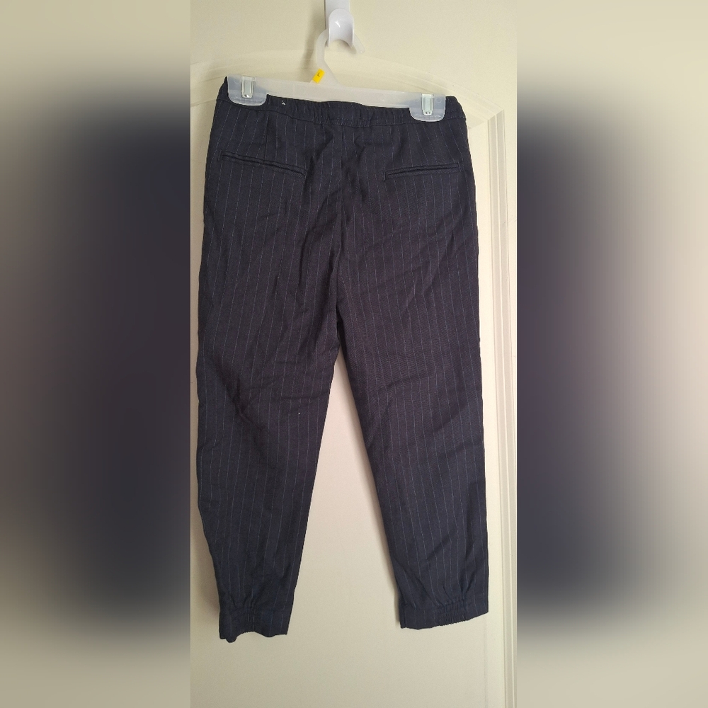 Zara Boys Navy Pinstripe‎ Dressy Pants Sz 6 Party Church Wedding